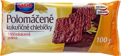 Obrázek produktu pro Kukuřičný chléb s kakaovou polevou 100 g – Racio