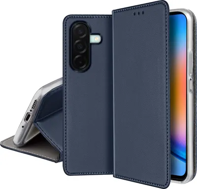 Zdjęcie produktu dla ETUI SKÓRZANE do Samsung Galaxy A26 5G MAGNETYCZNE BOOK CASE TOKRA SZKŁO 9H