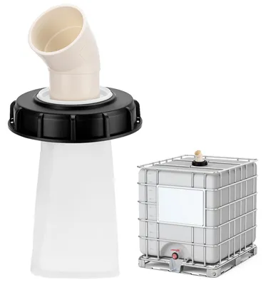 Imagen del producto de Filtro para tapa IBC, 45°, de nylon, 163 mm, para depósito de agua de lluvia, DN 150