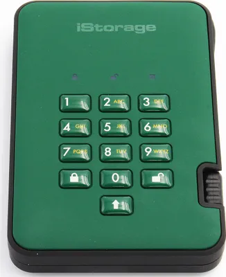 Obrázek produktu pro iStorage diskAshur 2, 1 TB, 3.2 Gen 1 (3.1 Gen 1), 5400 ot/min, Zelená