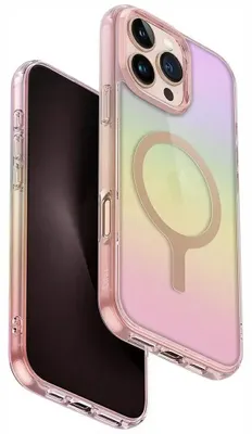 Zdjęcie produktu dla Etui UNIQ Iridescia MagClick do iPhone 16 Pro Max różowy