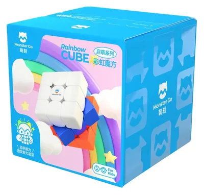 Produktbild von GAN Monster Go Regenbogen-Würfel 3x3