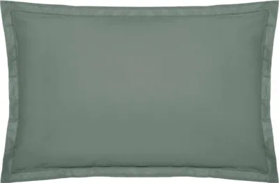 Image de Taie d'oreiller en coton Contemporain uni
