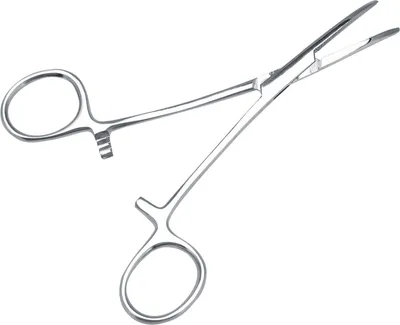 Obrázek produktu pro Nerezová ocel Pet Dog Cat Ear Hair Pinzeta se zakřiveným hrotem Čistící svorka