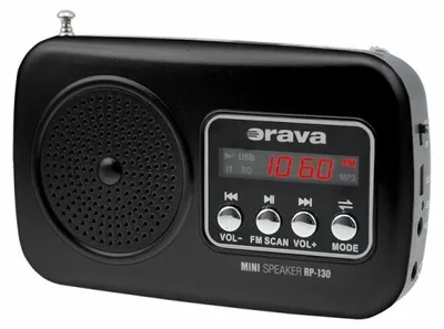 Produktbild von Orava RP-130, Tragbar, Digital, FM, 3 W, MP3, LED
