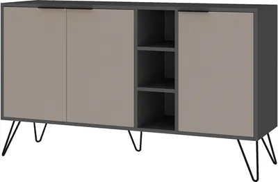 Produktbild von Skye Decor, Clara Console - Anthracite, Light Mocha, Wohnzimmerschränke, Anthrazit, 142 x 83 x 35,6 cm
