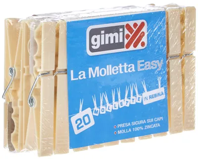 Immagine prodotto di GIMI Easy La Metta, avorio, 2 x 1,5 x 9 cm, confezione da 20 pezzi