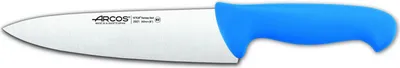 Immagine prodotto di Coltello da chef Arcos colore - Prof 292123 acciaio inox nitrum e mango lama ergonomica in polipropilene blu e lama da 20 cm, vetrinetta