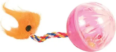 Image de Trixie 2 balles hochet avec queue pour jouer - 4 cm