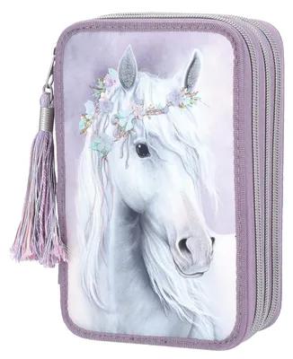 Productafbeelding van Depesche etui, 3-voudig, Miss Melody Fantasy Horse, paars
