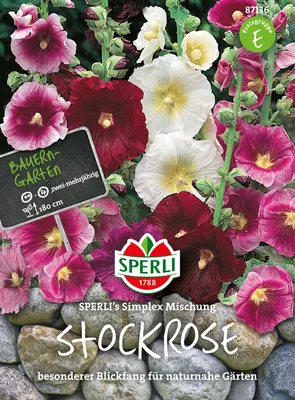 Produktbild von Stockrose (Stockmalve) Simplex Mischung | Malvensamen von Sperli