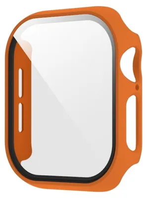 Obrázek produktu pro Pro Apple Watch Series 11 / 10 42mm Plastové pouzdro na chytré hodinky + ochranné tvrdé sklo Orange