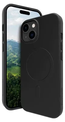 Produktbild von dbramante1928 Greenland Pro - Hintere Abdeckung für Mobiltelefon - MagSafe-Kompatibilität - Kunststoff - Night Black - für Apple iPhone 13, 14, 15, 16e