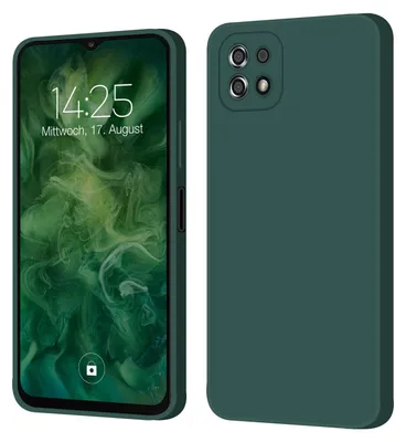 Produktbild von Hülle für Samsung Galaxy A22 5G Case Cover Bumper Smartphone Softgrip Schutzhülle Farbe: Grün