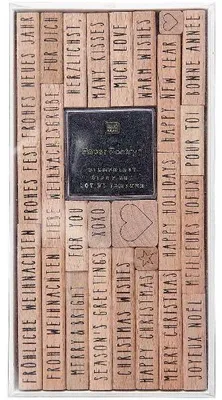 Produktbild von Stempelset Merry Christmas, Typewriter100%, 26 Stempel