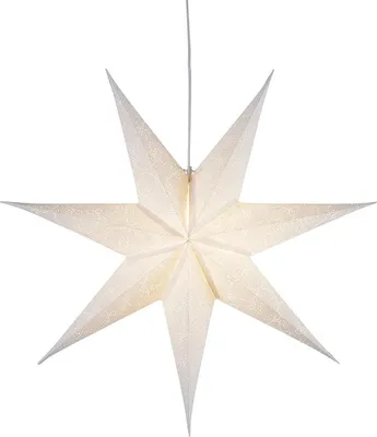 Produktbild von Star Papierstern Decorus 7 zackig Papier Weiß 1.5x6.3x 6.3cm