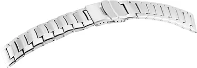 Produktbild von Gliederband Edelstahl Armband in silber poliert