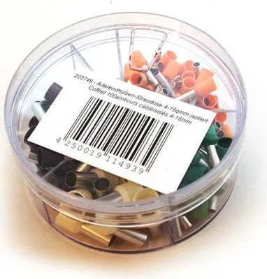 Produktbild von isolierte Aderendhülsen 100 Stück 4/6/10/16 mm²