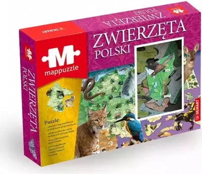 Produktbild von Puzzle Mappuzzle Przyroda Polski Karte der polnischen Nationalparks 500, 1000 oder 1500 Teile