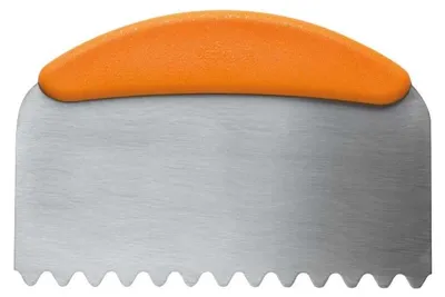 Productafbeelding van Spatel met golvende randen van roestvrij staal 22,5 x 11 cm