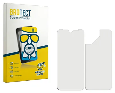 Produktbild von BROTECT Entspiegelungs Schutzglas für Fairphone 4 (Display+Rückseite) Schutzfolie Panzer Folie Glas Display Schutz matt