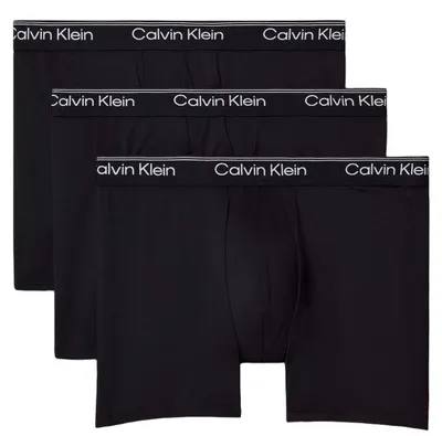 Produktbild von Calvin Klein Microfiber Stretch 3-Pack Boxer Brief LV00NB4410-UB1 Schwarz Größe XL