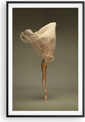 Produktbild von Gerahmtes Poster - Schwarzer Rahmen - Ballerina Figur Tanzen - 61x91,5 cm - Wand Bild - Wanddeko - Wandbilder - Kunstposter - Wandposter - Bilderrahmen - Bilder - Kunstdruck - P2BPA61x91-4715