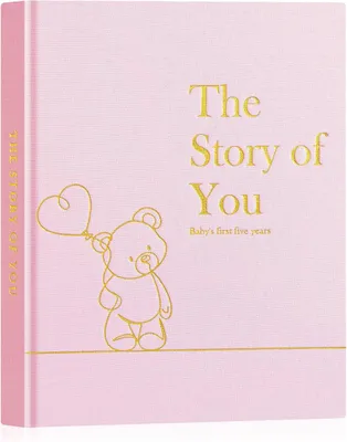 Produktbild von Fotoalbum für Babys, Erinnerungsbuch für die ersten 5 Jahre, rosa, für Jungen und Mädchen