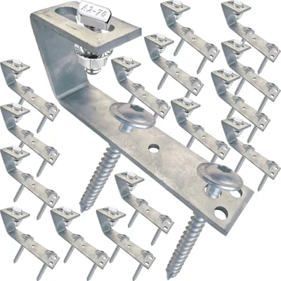 Produktbild von 4 Module Montageset Bitumendachhaken, 8cm, Hammerkopf 17,3
