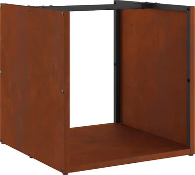 Immagine prodotto di vidaXL Rastrelliera per legna da ardere 40x40x40 cm Acciaio resistente alle intemperie