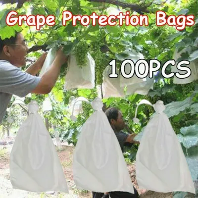 Obrázek produktu pro 100ks ochranných sáčků na hrozny ovoce zelenina hrozny síťové sáčky proti nástrojům 200x300mm