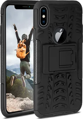 Produktbild von TANK-Case für Apple iPhone XS / X, Farbe:Obsidian