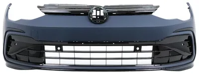 Imagen del producto de Parachoques delantero para VW Golf 8 VIII MK8 MQB, modelo 2020-2023, con diseño R-Line. Incluye la parrilla del radiador.