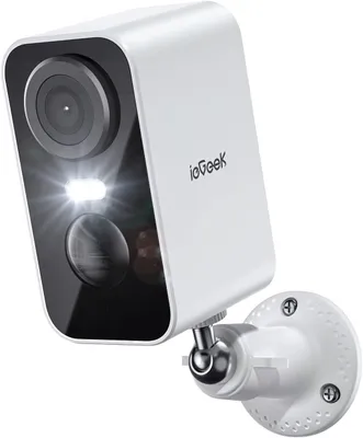 Produktbild von IEGEEK 2K/3MP Outdoor -Überwachungskamera -Akku, WLAN Wireless Outdoor/Innen -Nachtsicht, PIR -Bewegungserkennung, Cloud/Memory Card, IP66,