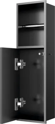 Immagine prodotto di Portarotolo a scomparsa DENBO, 600x170 mm, acciaio inox, canna di fucile