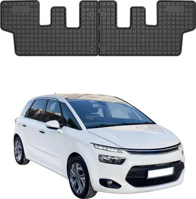 Obrázok produktu pre 2013-2019 Citroen C4 Picasso Podlahové rohože do 3. radu gumové čierne 2 ks