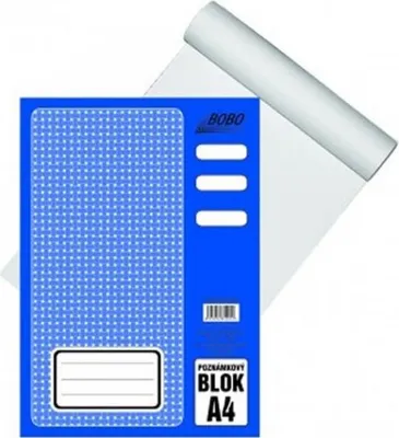 Obrázek produktu pro Poznámkový blok A4, čistý, 50 listů