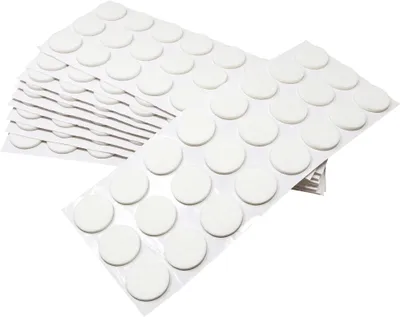 Produktbild von Adsamm® | 240 x selbstklebende Filzgleiter / Weiß / Ø 28 mm / rund / Möbelgleiter aus Filz mit 3.5 mm Stärke