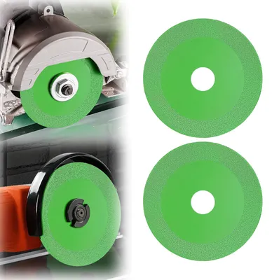 Imagen del producto de Disco de corte diamantado, de 115 mm de diámetro, 15 mm de grosor y 22,23 mm de orificio interior, para cerámica y vidrio
