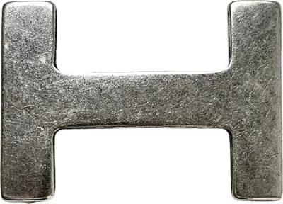 Produktbild von HOME-PRESENTS: umjuBELT Gürtelschließe/Gürtelschnalle für Wechselgürtel 4cm Breite, H-Level silver, ca. 6,5 x 4,5 x 1,5 cm, silberfarben matt