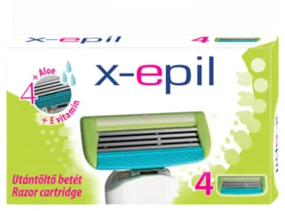 Immagine prodotto di X-Epil - testina di rasatura per donna - 4 lame - confezione da 4 pezzi