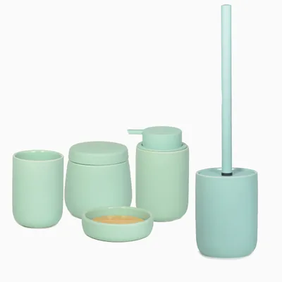 Produktbild von Ceramic Silk, Badset 5 teilig aqua