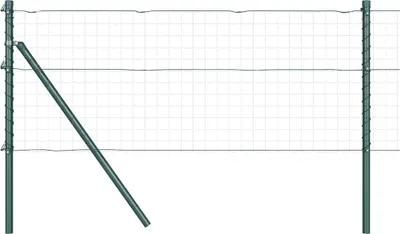 Immagine prodotto di vidaXL Pali per recinzione 52 pezzi Verde 3,2 x 3,2 x 80 cm