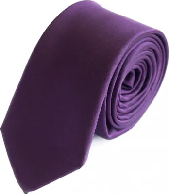 Produktbild von Fabio Farini - 1 Stück einfarbige Herren Schlips - Unicolor Krawatte in 6cm oder 8cm Breite Schmal (6cm), Violett perfekt als Geschenk