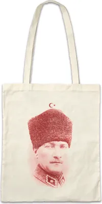 Produktbild von Urban Backwoods AtaTürk Portrait, Stofftasche, Farbe: Beige