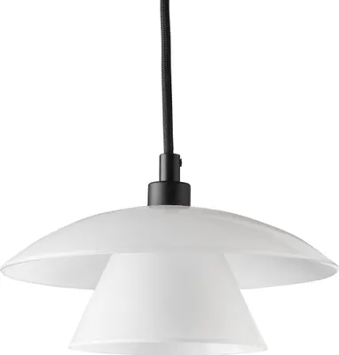 Immagine prodotto di Lampada a sospensione LED, lampada a sospensione, lampada a soffitto a sospensione, lampada a sospensione per tavolo da pranzo, lampada a sospensione per soggiorno, lampada a sospensione scandinava di design, Norup D38 bianco
