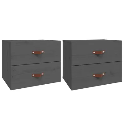 Produktbild von Wand-Nachttische 2 Stk. Grau 50x36x40 cm