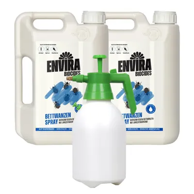 Produktbild von Envira Bettwanzen Abwehrspray im Doppelpack 2x2L mit Drucksprüher