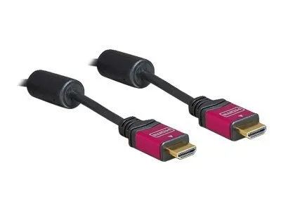 Produktbild von High Speed Kabel HDMI A (Stecker) > HDMI A (Stecker) (schwarz, 2 Meter)