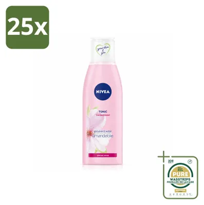 Produktbild von 25 x NIVEA Essentials Beruhigendes Gesichtswasser - für trockene & sensible Haut - 200 ml - Vorratspackung - 25 Stücke